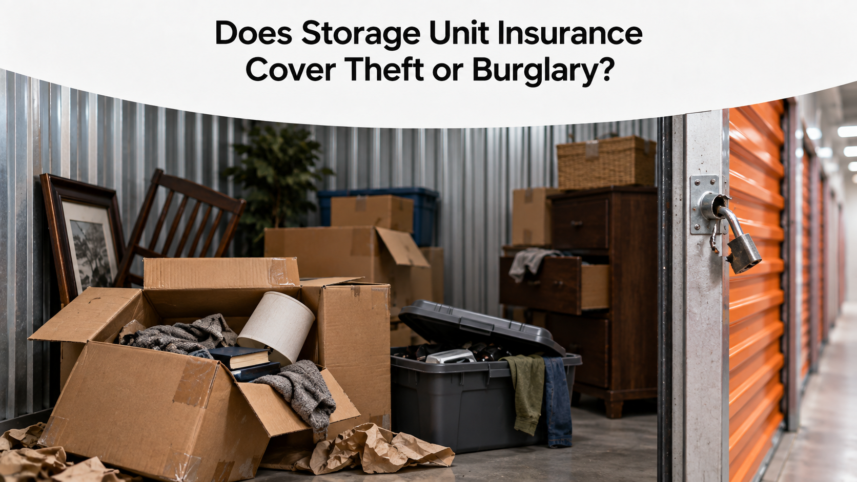 Does Storage Unit Insurance Cover Theft or Burglary? Coverage Explained